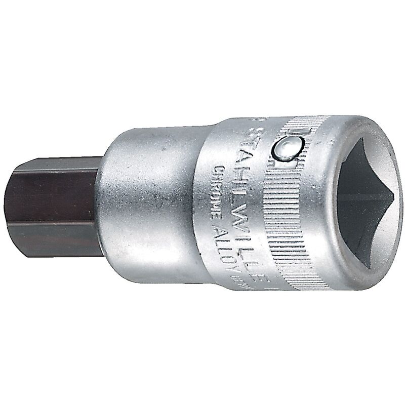 Embout de clé à douille 59 3/4 po. 6 pans femelle ouv. de clé 17 mm L. 80 mm