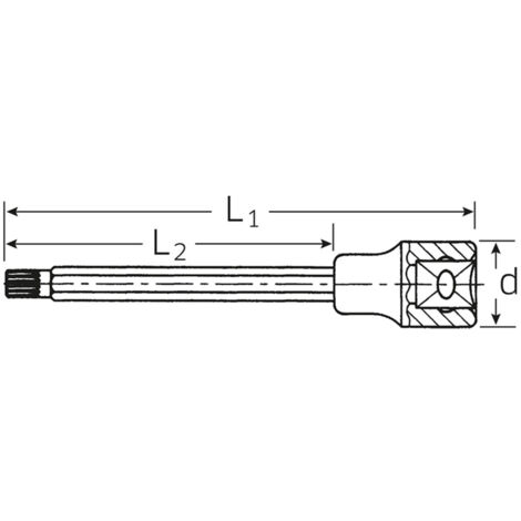 STAHLWILLE 03261414 - tête de tournevi  1/2 pouce 3054x/M 14