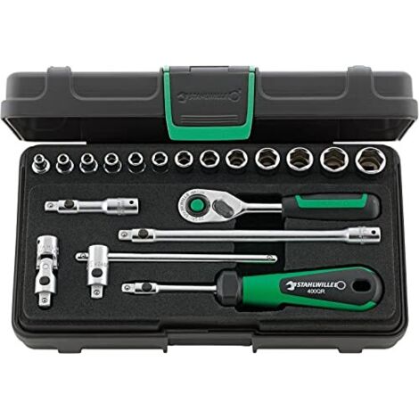 Stahlwille 40/13/6QR KN Kit di chiavi a bussola 1/4 (6.3 mm) 19 parti 96011180