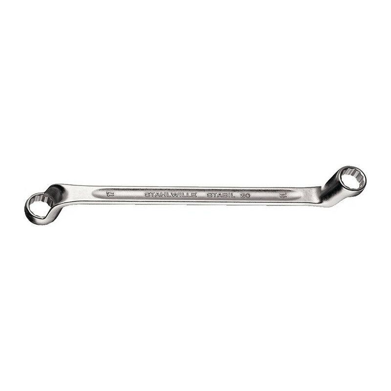 

Llave de estrella doble 20 19x22mm 300mm de profundidad curva STAHLWILLE