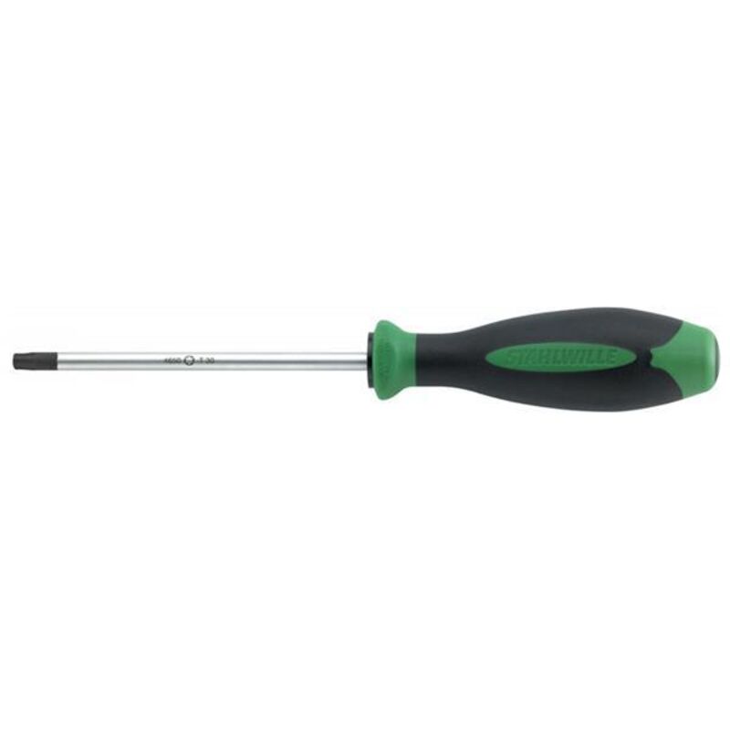 Image of Stahlwille 4650 T20 TORX®-Schraubendreher DRALL L-GRIFF Schraubendreher Drall+ 2K Torx