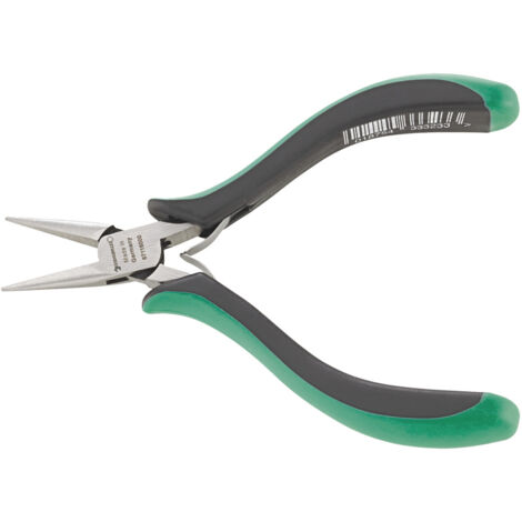 Stahlwille 6711 Elektronik-Flachrundzange 130 mm, poliert, 2K-Griff