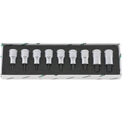STAHLWILLE 96031004 - jeu complet de clé à douille torx pouce  érie 54tx/9 1/2
