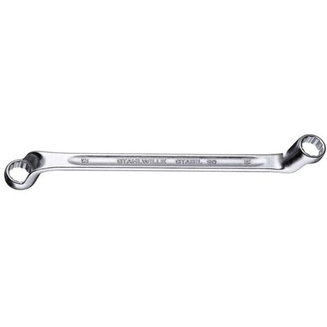 STAHLWILLE Clé polygonale double, fortement contre-coudée 30X32 mm