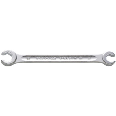 Stahlwille Offener Doppelringschlüssel abgew. OPEN-RING SW.9 x 11mm L.155mm