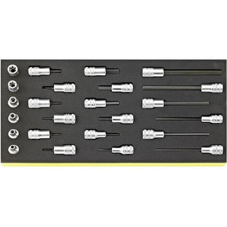 Stahlwille TCS 49/1049/2049/45TX/49TX 3/8" Set Mit 3/8" Steckschluesseleinsaetzen