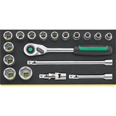 Stahlwille TCS 52/14/4QR Steckschlüssel-Satz 1/2" z 1/2" Betaetigungswerkzeug