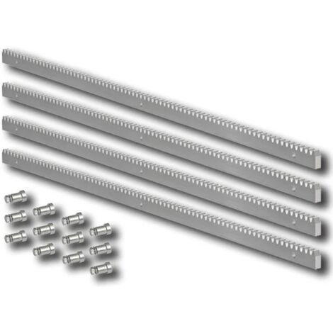 Stahlzahnstange verzinkt M4 30 x 12 - 4 Stà¼cke x 1 Meter -