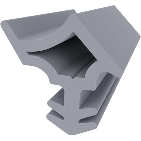 Stahlzargendichtung für Stahlzargen - Grau - 5 Meter - 15 mm Breite - Türdichtung Gummi - Schallschutzdichtung und Zugluftschutz