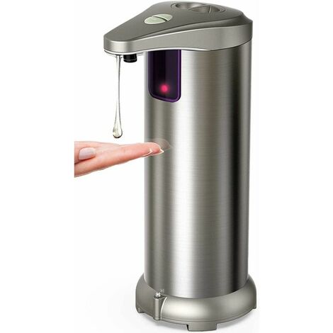 Stainless steel automatic soap dispenser, inco.ukared motion sensor, waterproof base, adjustable switches, adapted bathroom, kitchens, hotel, restaurant