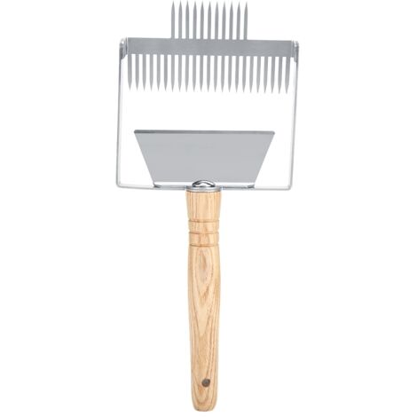 Stainless Steel Beehive Knife Scraper Beekeeping Uncapping Fork Tool Equipment with Wooden Handle