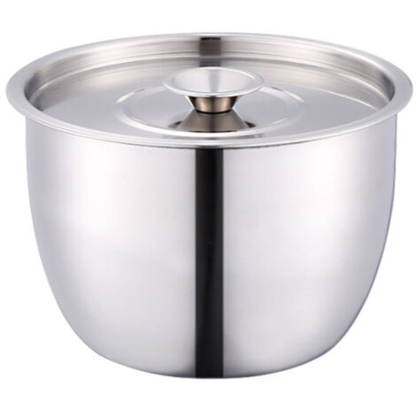 Stainless Steel Cake Mixing Basin with Lid Cream Basin Seasoning Bowl Baking Tools