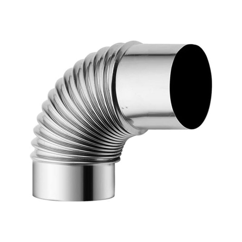 Image of Stainless steel chimney pipe with 90-degree&hellip;