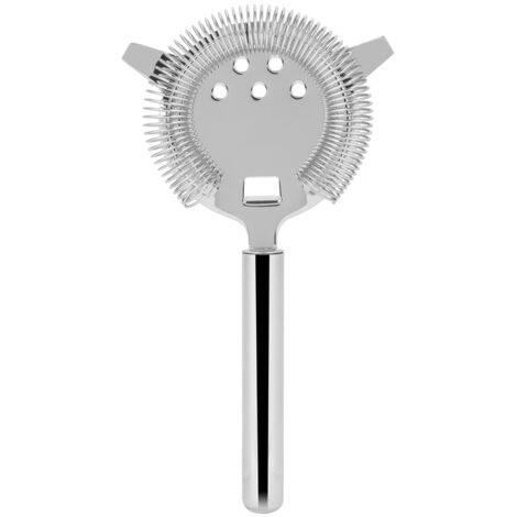 Stainless Steel Cocktail Strainer Shake Drinks Ice Mixed Filter for Bar Club Party (Silver)