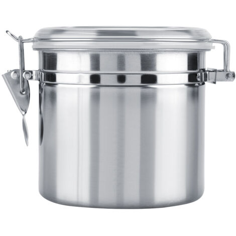 Stainless Steel Coffee Container Vacuum Sealed Storage Jar for Sugar Tea Bean(1100ml)