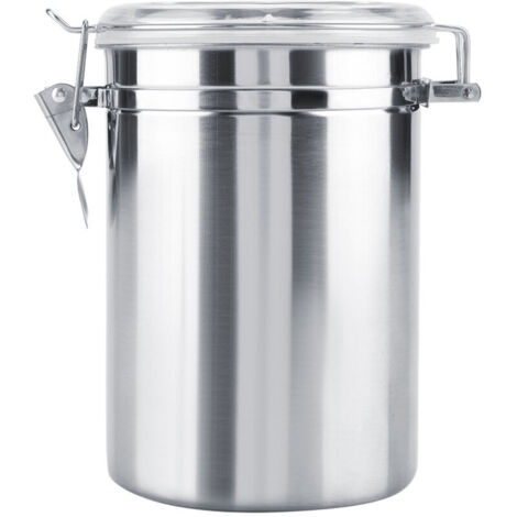 Stainless Steel Coffee Container, Vacuum Sealed Storage Jar for Sugar Tea Beans, Large Capacity Eco-Friendly Kitchen Organizer for Home Office (XL)