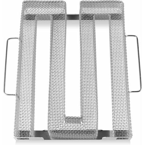 BOED Stainless steel cold smoke generator with handles for all closable grills, cold smoke generator, cold smoke generator