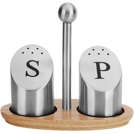 Stainless Steel Condiment Container Pot Seasoning Box Set Spice Pepper Jar Kitchen Cooking Tool