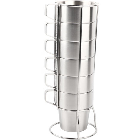 Stainless Steel Cups Water Beer Coffee Drinking Cup with Grip Handle