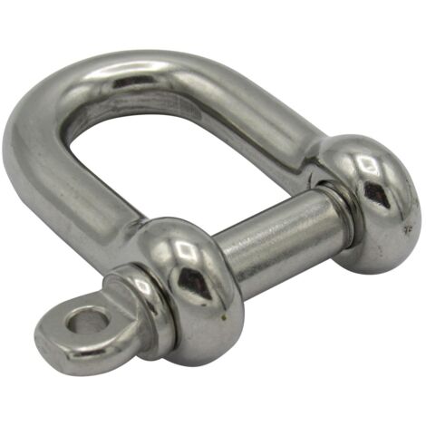 Stainless Steel D Shackle with Screw Collar Pin 25MM (SS Dee Rigging 316 Marine)