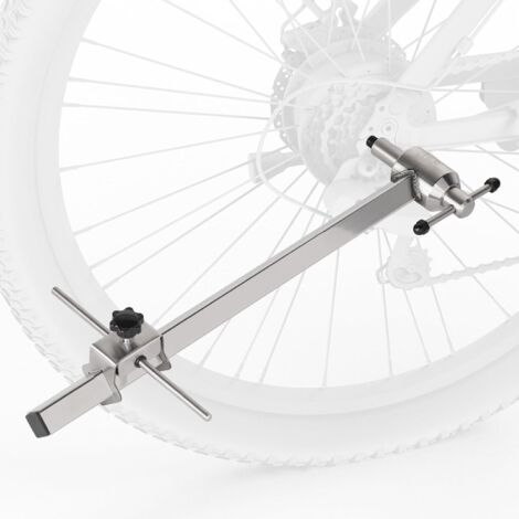 Stainless Steel Derailleur Hanger Straightening Tool for Bicycles with 26", 27.5" (650B) and 29" (700C) Wheels, for Correcting Deformed Derailleur Hangers
