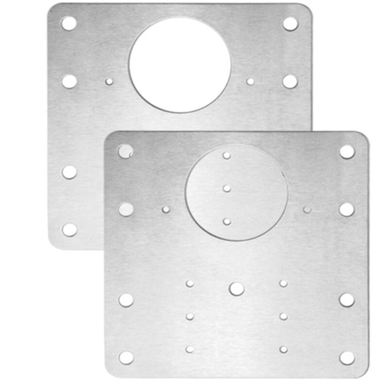 Ugreat - Stainless Steel Door Hinge Repair Hinge Fixing Plate [Square] 2pcs/set