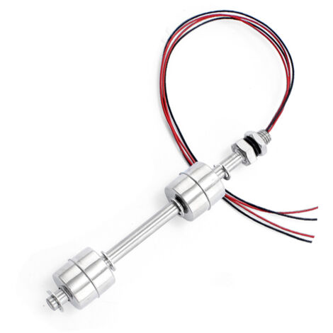 Stainless Steel Double Ball Float Switch, Liquid Float Switches, Water Level Controller Sensor Switch for Tank Pool (100mm)
