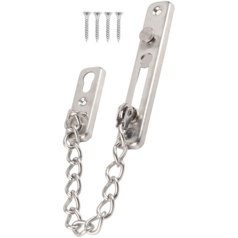 Stainless Steel Durable Anti theft Chain Lock Security Guard Inside Door Home Hotel(2)
