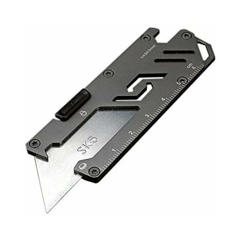 Stainless Steel EDC Folding Utility Knife Wallpaper Knife Paper Cutter Outdoor Courier Knife Peeler Rescue Knife E