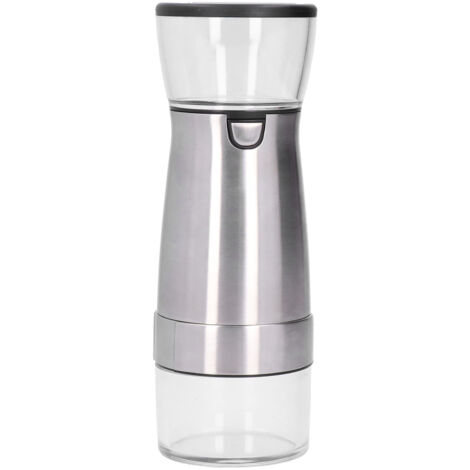 Stainless Steel Electric Grinder USB Charging Automatic Pepper Coffee Bean Crusher for Home Use