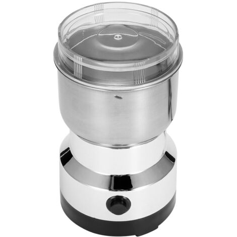 Stainless Steel Electric Spice Coffee Nut Grain Herb Grinder Crusher Mill Blender Kitchen ToolUK Plug 220V