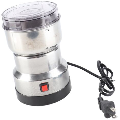 Stainless Steel Electric Spice Coffee Nut Grain Herb Grinder Crusher Mill Blender Kitchen ToolUS Plug 110V