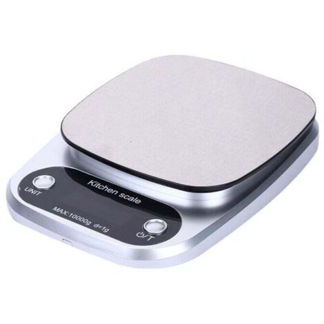 Stainless steel electronic food scale for kitchen (10kg/1g)