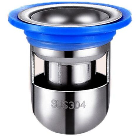 Stainless Steel Floor Drain U Shape Bathtub Strainer Shower Drain Smell Proof Shower Hair Catcher For Bathroom 39-46mm (Silver)