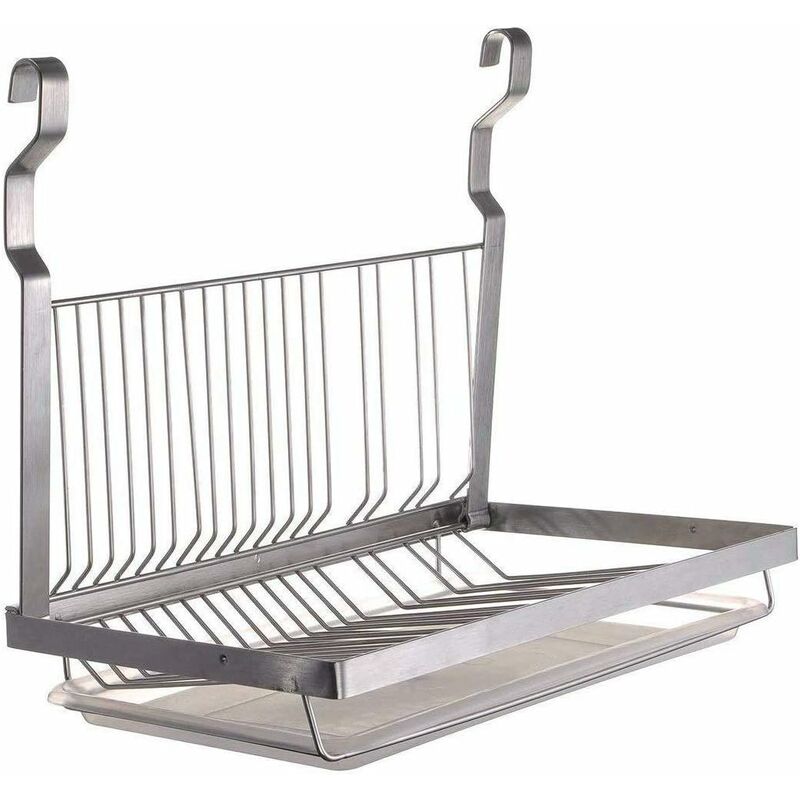 Stainless Steel Foldable Wall Mounted Dish Rack(39.5X26.5X5.5cm)