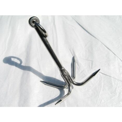 Stainless Steel Grappling Hook Four Prong 1.8KG 315MM (Boat Hook)