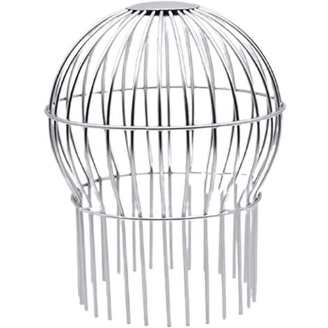 Stainless steel gutter strainer, anti-clogging, protects against leaves and debris, practical cleaning tool - 140 mm