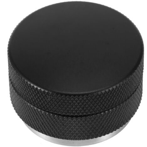 Stainless Steel Height Adjustable Coffee Tamper Distributor Leveler Tools with Non‑Slip Thread51mm Thread Bottom Black