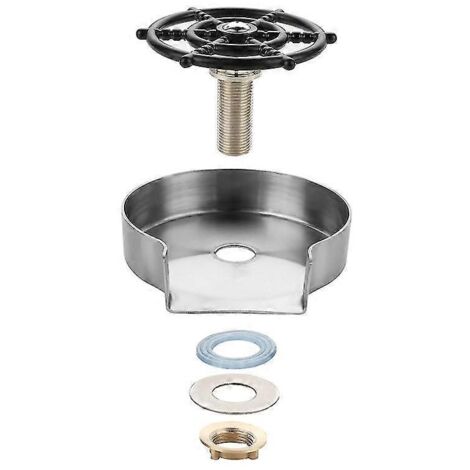 Stainless Steel High Pressure Wash Bowl Kitchen Sink Wash Basin Bar Automatic Cleaning Press
