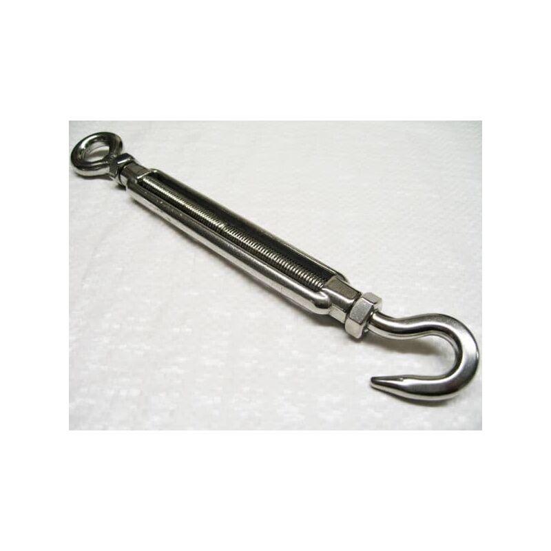 Securefix Direct - Stainless Steel Hook And Eye Turnbuckle M4 6MM (Straining Screw Barrel Open Body Tensioner)
