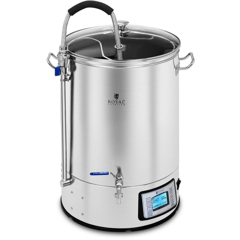Stainless Steel Mash Tun Brew Kettle Home Brewing Beer Brewing Kettle 40L 2500W