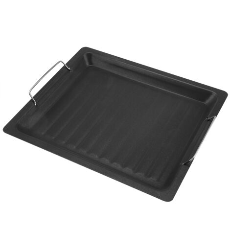 Stainless Steel NOn sticky Barbecue Pan Frying Pot Grilling Plate Cookware