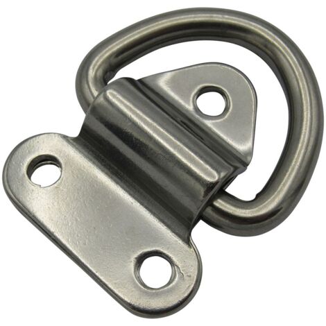 Stainless Steel Pad Eye Marine Plate 8MM (Lashing Tie Down Folding)