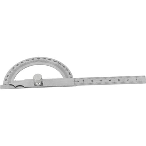 Stainless Steel Protractor, High Precision 180° Multifunctional Angle Ruler, Angle Gauge with Precise Markings for Engineering, Angle Measurement, etc.