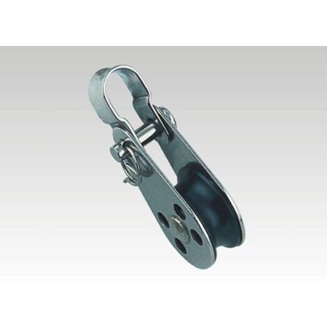 Stainless Steel Pulley Block with Nylon Sheave, Bracket & Removable Pin 25MM (Wheel Hoist Pull)
