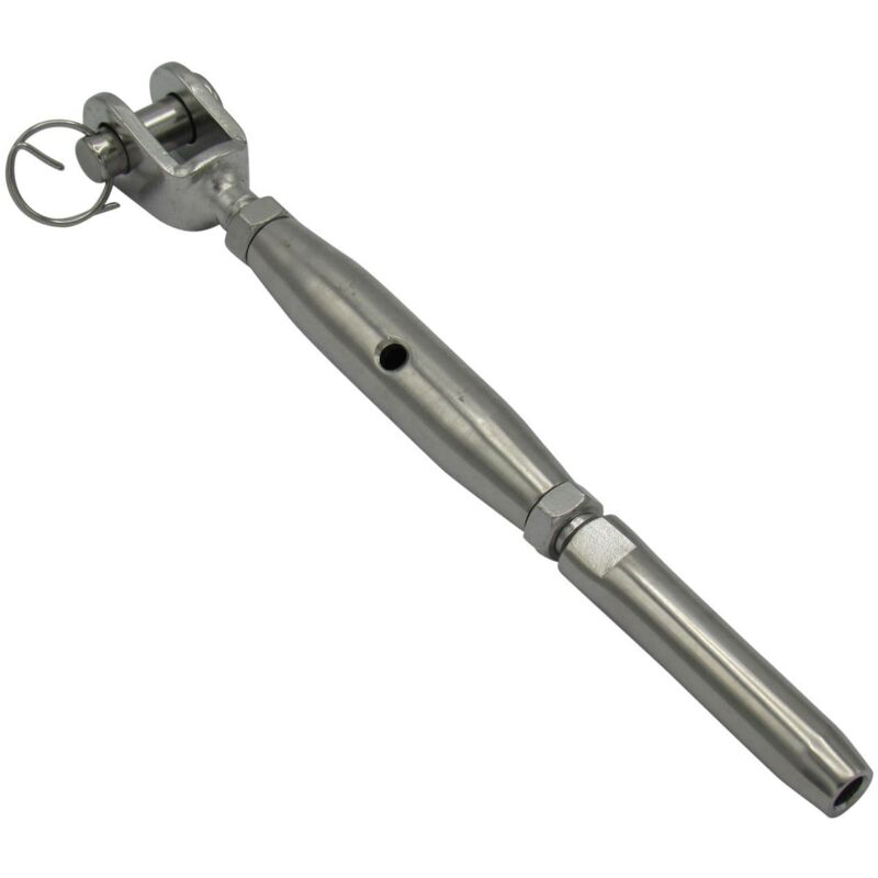 Securefix Direct - Stainless Steel Rigging Screw 4MM M6 (Jaw & Terminal Mini Turnbuckle Wire Tensioner Bottle)