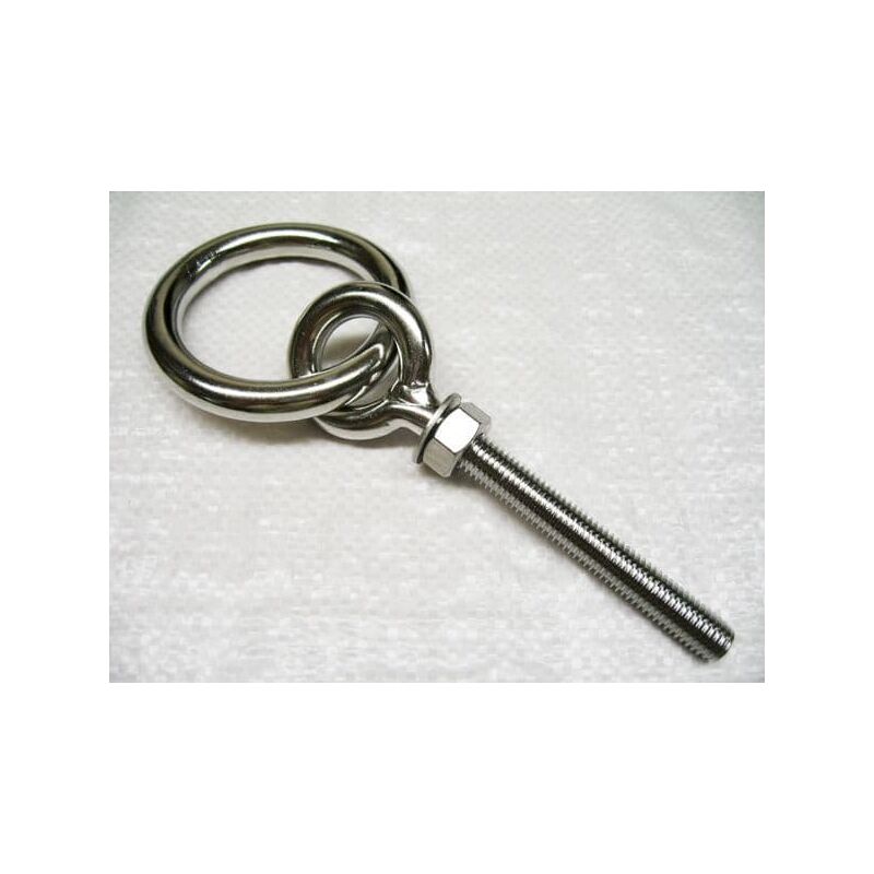 Stainless Steel Ring Eye Bolt 6MM (Eyebolt Ringbolt Long Shank Marine Boat)