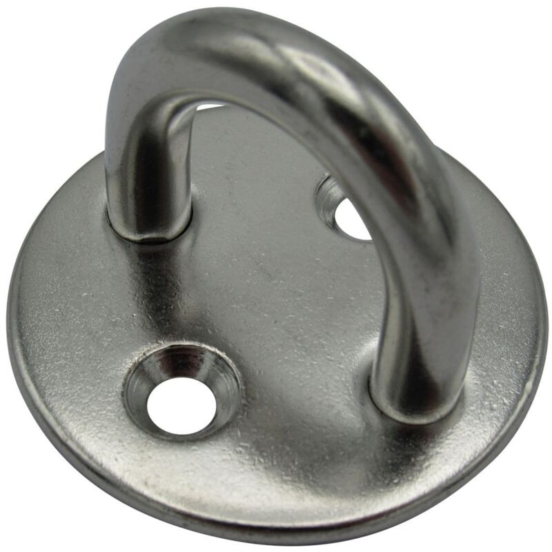 Securefix Direct - Stainless Steel Round Eye Plate 5MM (Two Hole Marine Deck Attachment Padeyes)