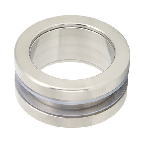 Stainless Steel Round Handle Bath Glass Embedded Hollow Pull Knob Sliding Door Handle
