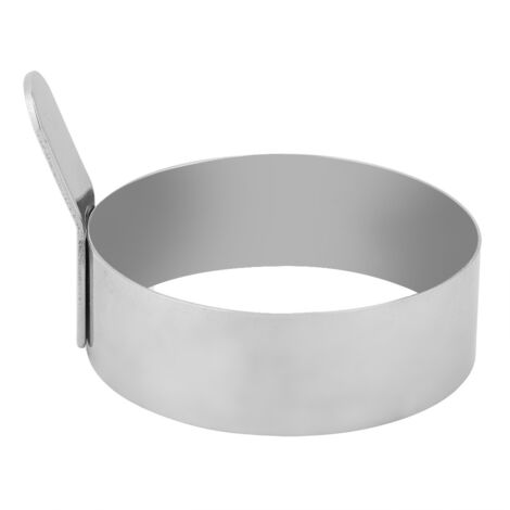 Stainless Steel Round Pancake Ring Fried Egg Mold Pancakes Maker Mold(L)
